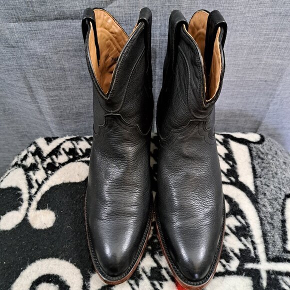 Women Tecovas Boots Leather Black Size 7.5 B \